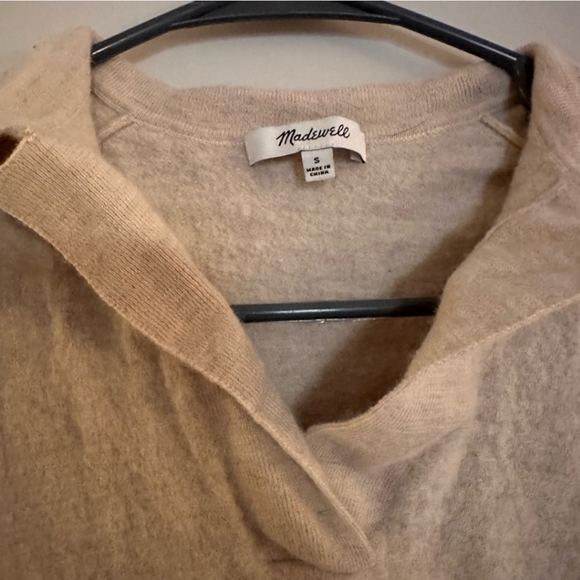 XXS Madewell Tan Collared Sweater - Picture 2 of 2